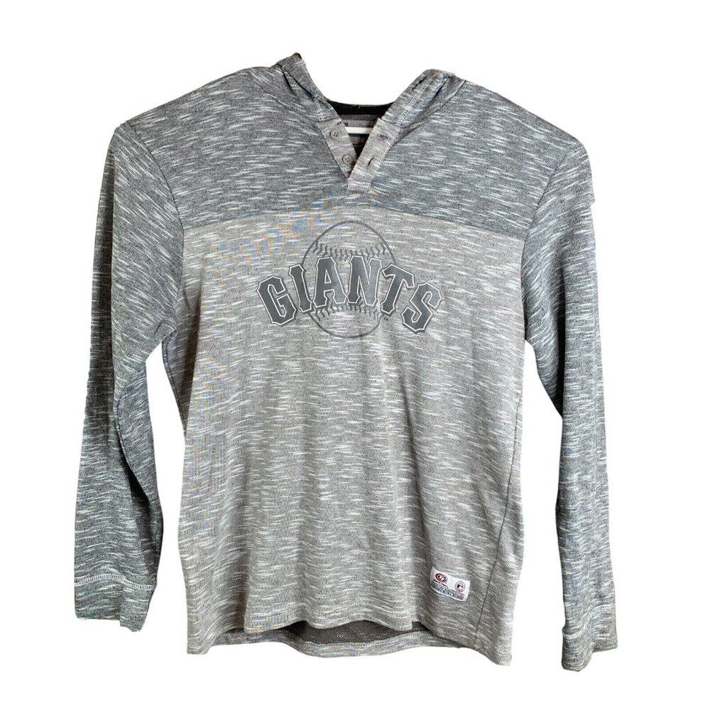 San Francisco Giants Gray Long Sleeve Hooded Shirt L True Fan Series